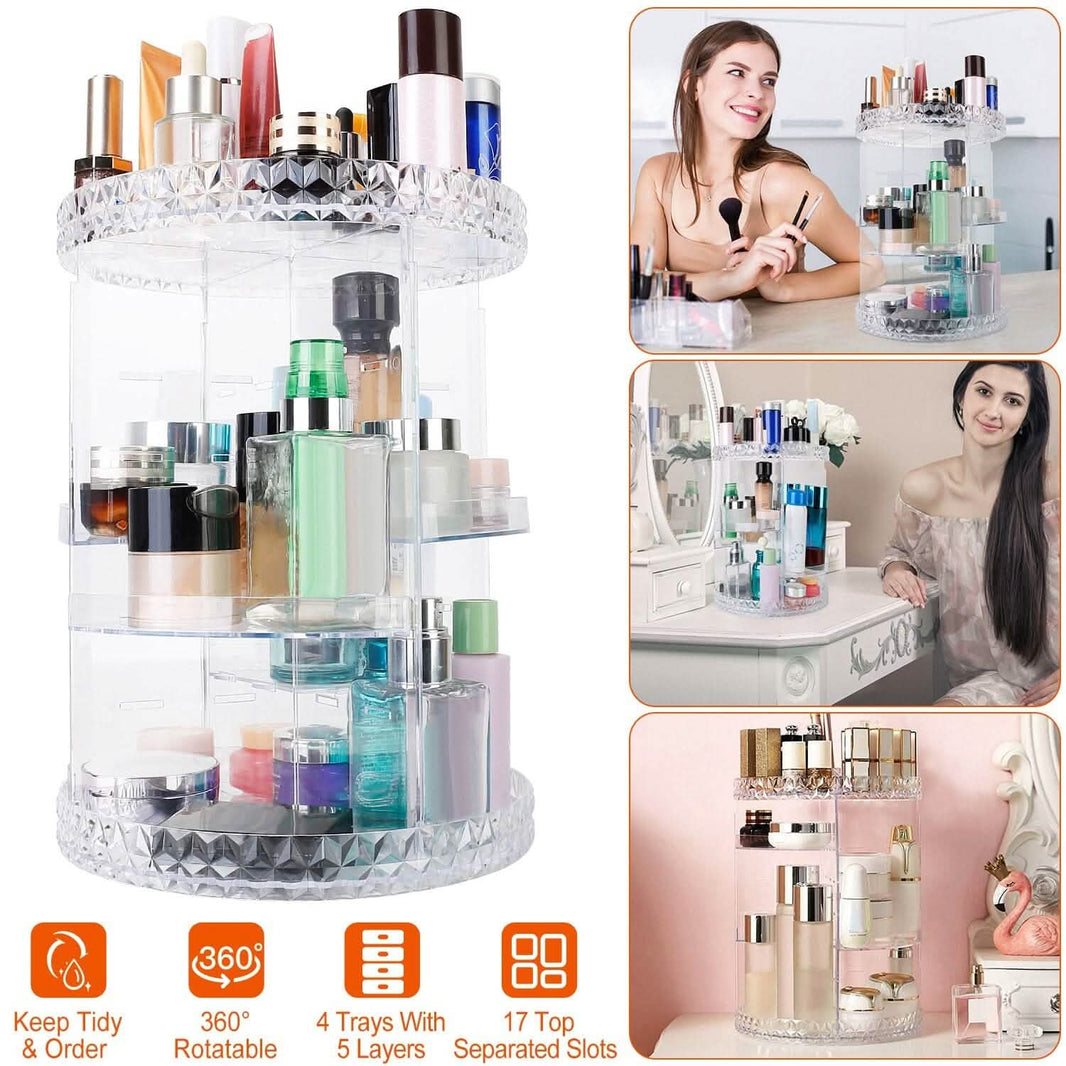 360° Rotating Make Up Organizer-360° Rotating Make Up Organizer