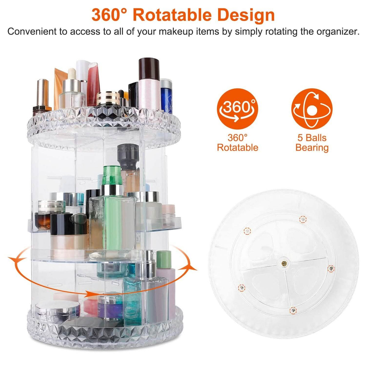 360° Rotating Make Up Organizer-360° Rotating Make Up Organizer
