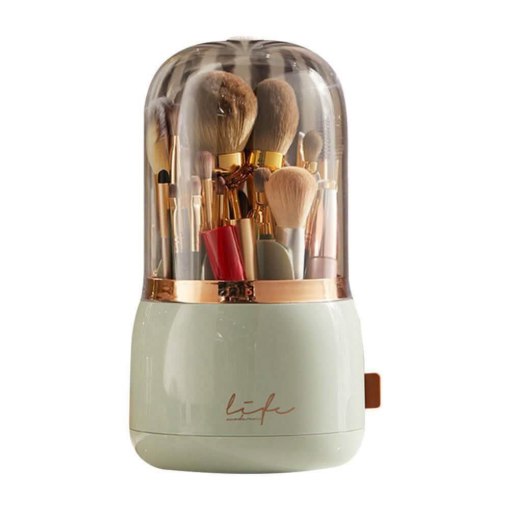 360¬∞ Rotating Makeup Brush Holder with Lid Makeup Organizer-360¬∞ Rotating Makeup Brush Holder with Lid Makeup Organizer