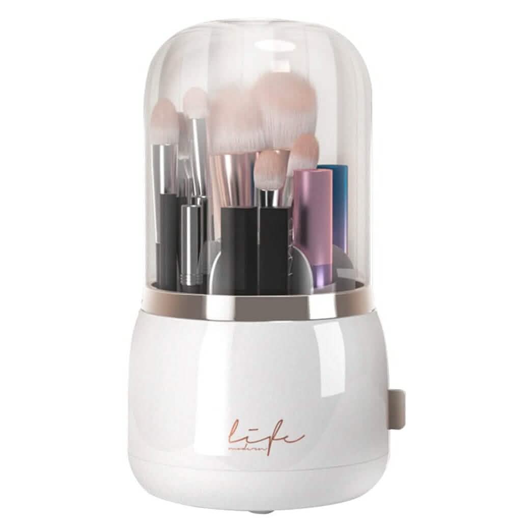 360¬∞ Rotating Makeup Brush Holder with Lid Makeup Organizer-360¬∞ Rotating Makeup Brush Holder with Lid Makeup Organizer