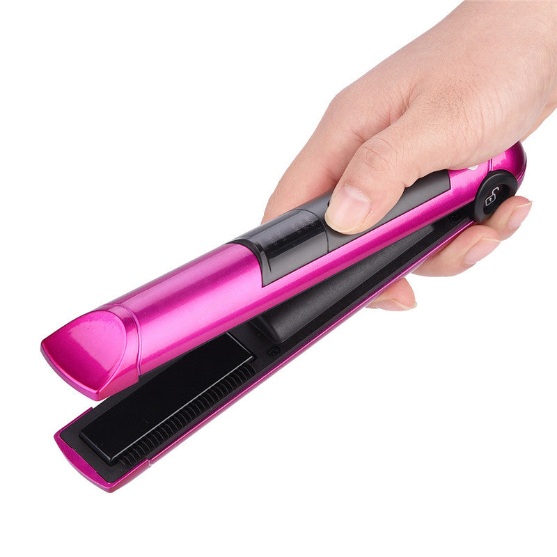 USB Charging Volume Straight Dual-purpose Hairpin Straightener Portable Mini-wireless Charging-14184ec58907deff453b66659751cee5