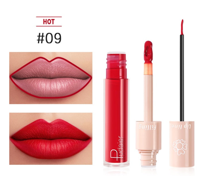 Pudaier Dual Lipstick Lip Gloss Liquid Lipstick-6d4a4b33d9514d95a41bfc95d21e35e0