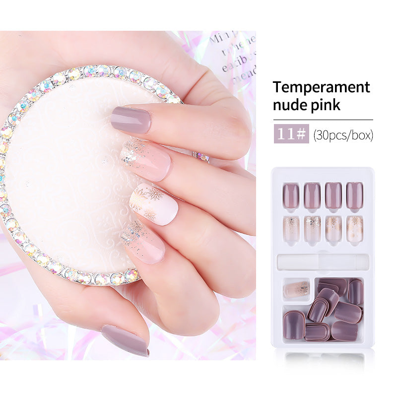 30pcs Detachable False Nail Artificial Tips Set Full Cover for Short Decoration-843cbd4a003359e20bebbf1f1ceffb7f