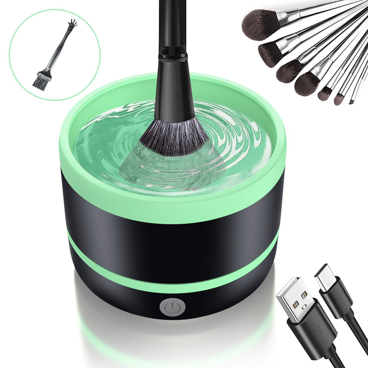 Electric Cosmetic Brush Cleaning Device Type-c Suit Beauty Tools-bd6cc74becee8be3932c6720c5c57326
