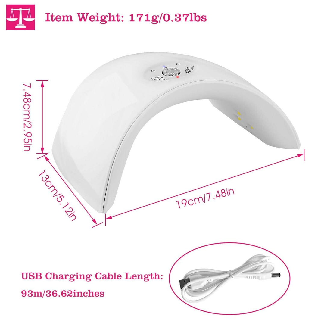 36W UV LED Lamp Nail Gel Dryer 12 LED Sensor Gel Curing Machine-36W UV LED Lamp Nail Gel Dryer 12 LED Sensor Gel Curing Machine