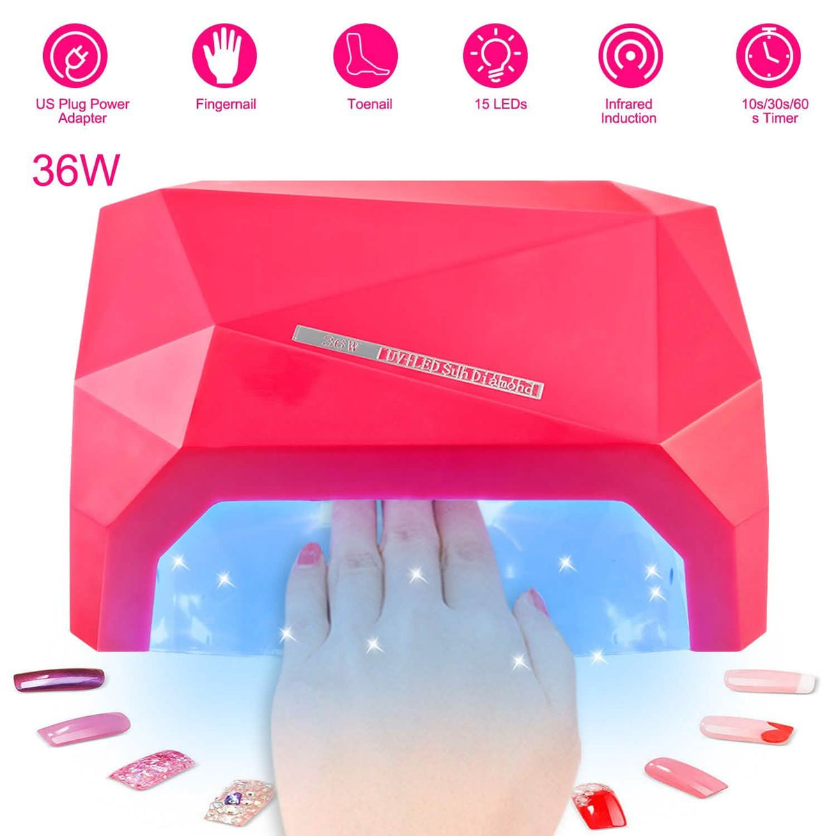 36W UV LED Lamp Nail Polish Dryer-36W UV LED Lamp Nail Polish Dryer