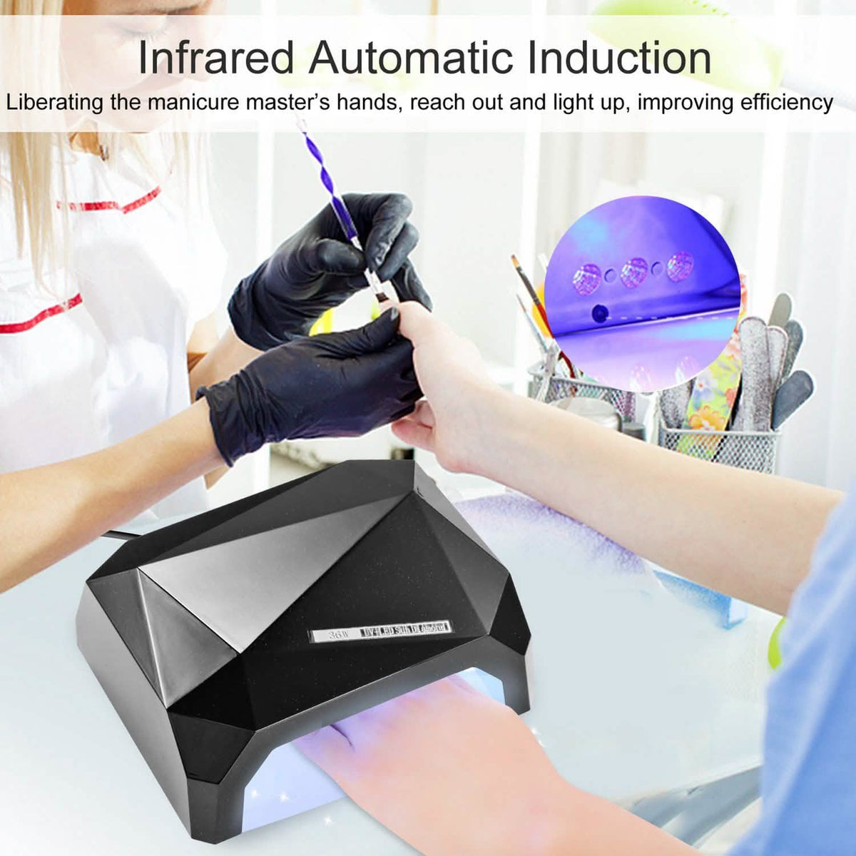 36W UV LED Lamp Nail Polish Dryer-36W UV LED Lamp Nail Polish Dryer