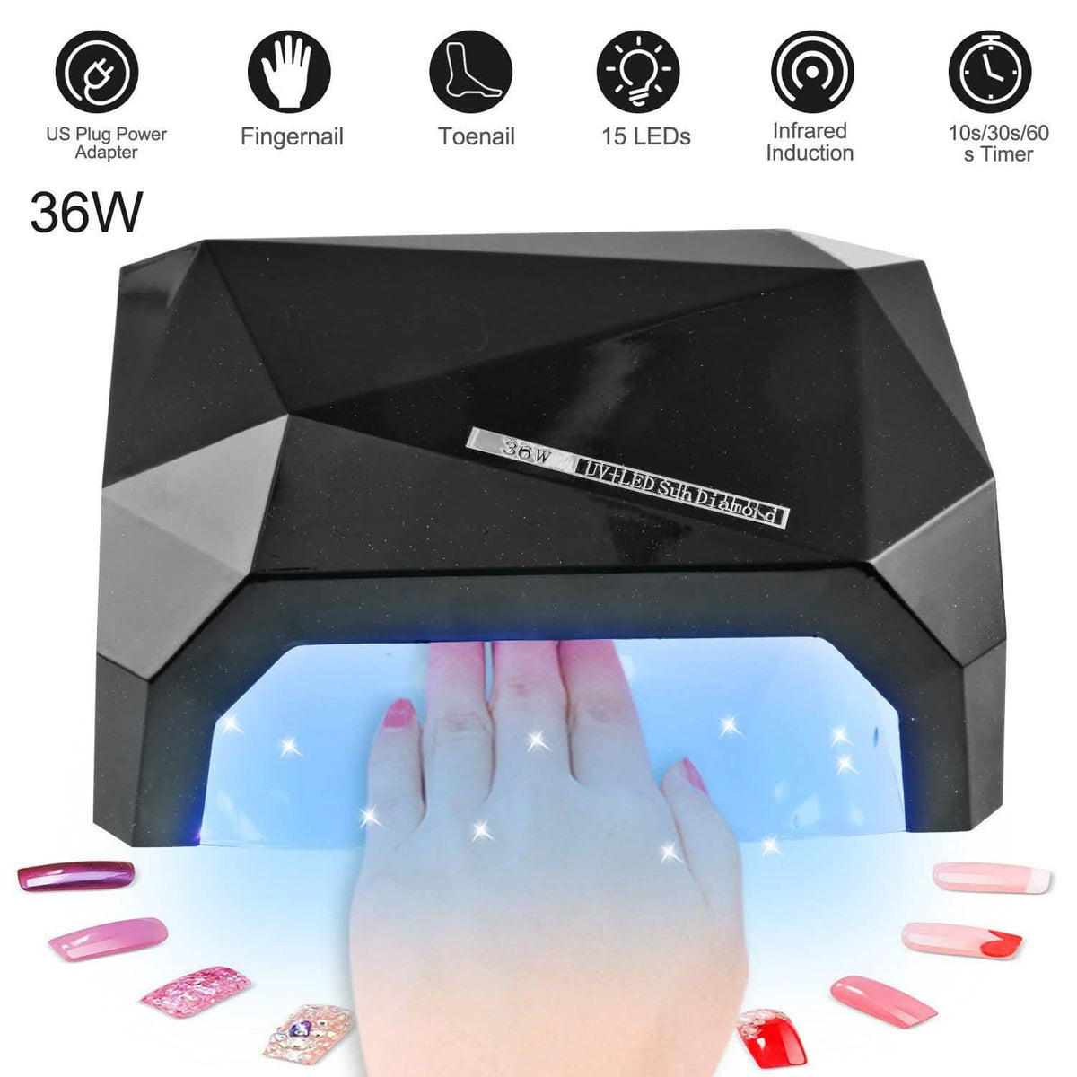 36W UV LED Lamp Nail Polish Dryer-36W UV LED Lamp Nail Polish Dryer