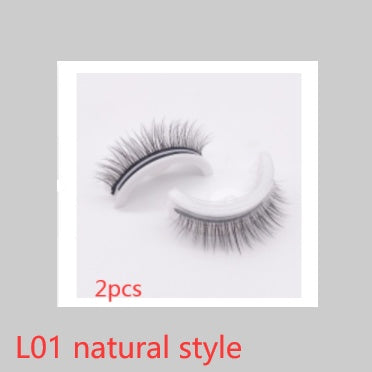 Reusable 3D Mink Lashes Natural False Eyelashes Self Adhesive Fake Glue Free Makeup Eyelash Extension Silk-836d1c0cd74cb9ceb68f8347f69485e2
