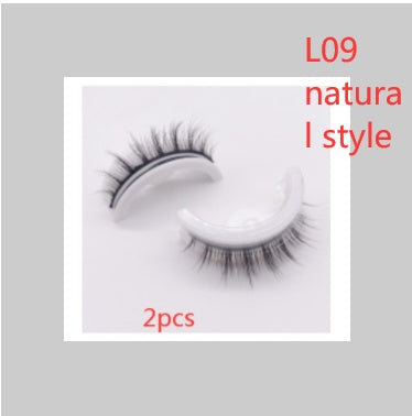 Reusable 3D Mink Lashes Natural False Eyelashes Self Adhesive Fake Glue Free Makeup Eyelash Extension Silk-525d05166ee93d37675f68f78e34f455
