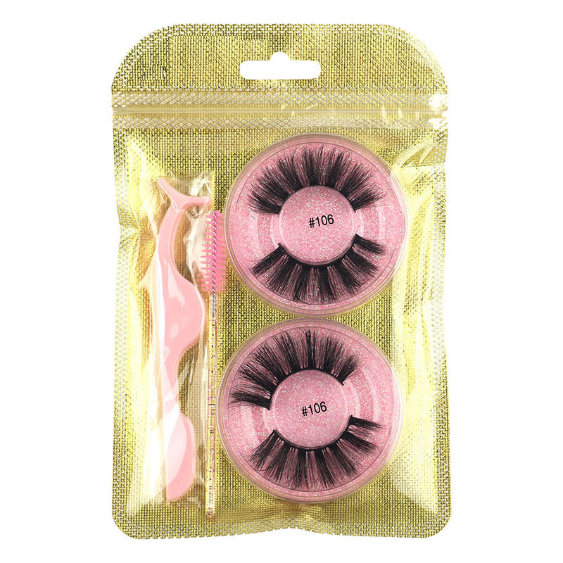 False Eyelashes Mink Hair Natural Bushy Round Set Beauty Tools-21a198ae6f65184208daa4f63dc5d058