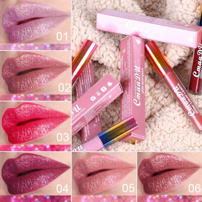 Symphony shiny matte metal lip gloss lipstick-e7d1fa56266328d0fadb0178b7e801db