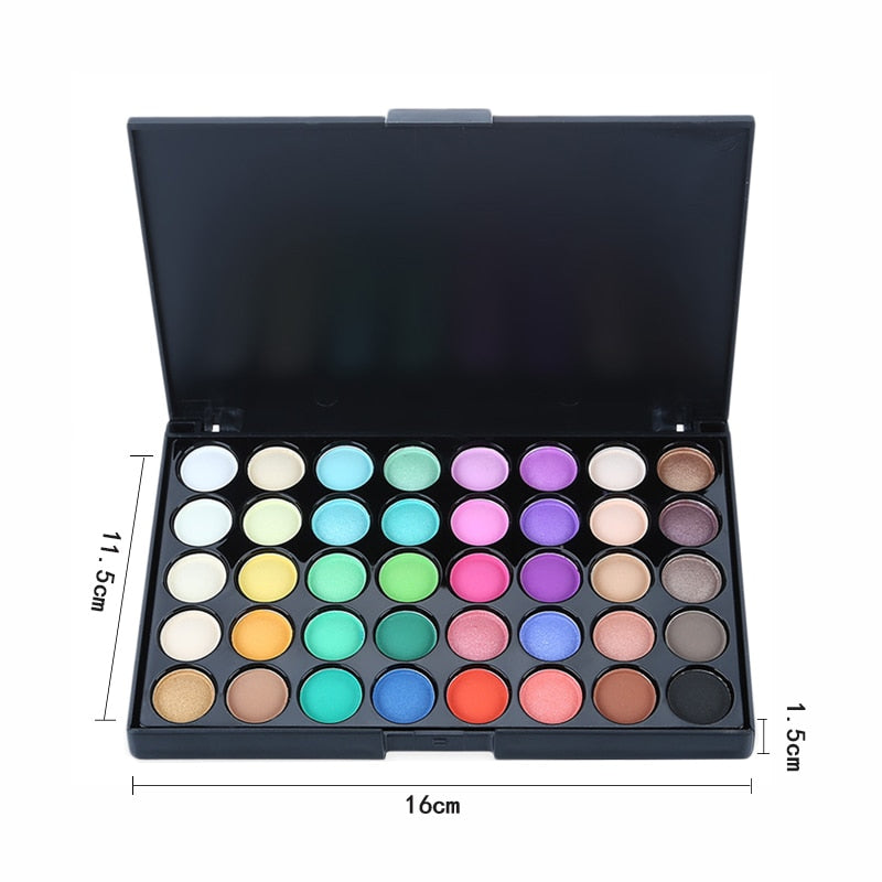 Palette Matte Eyeshadow Pallete Glitter Powder Eye Shadow Earth Shadow Brush Set-84523d20f324d8b6510ec027792ee15b