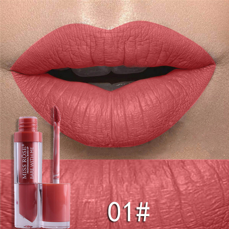 Matte not stick to cup lip gloss-b0f1cf9884caaa5b535e35a78c848028