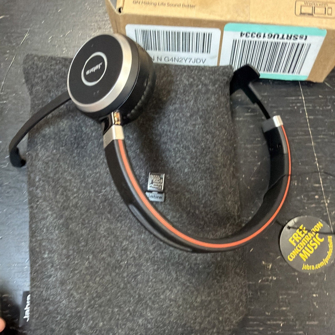Jabra Evolve 65 SE Mono Wireless Headset with Bluetooth and Noise Cancelling Mic-Jabra Evolve 65 SE Mono Wireless Headset with Bluetooth and Noise Cancelling Mic