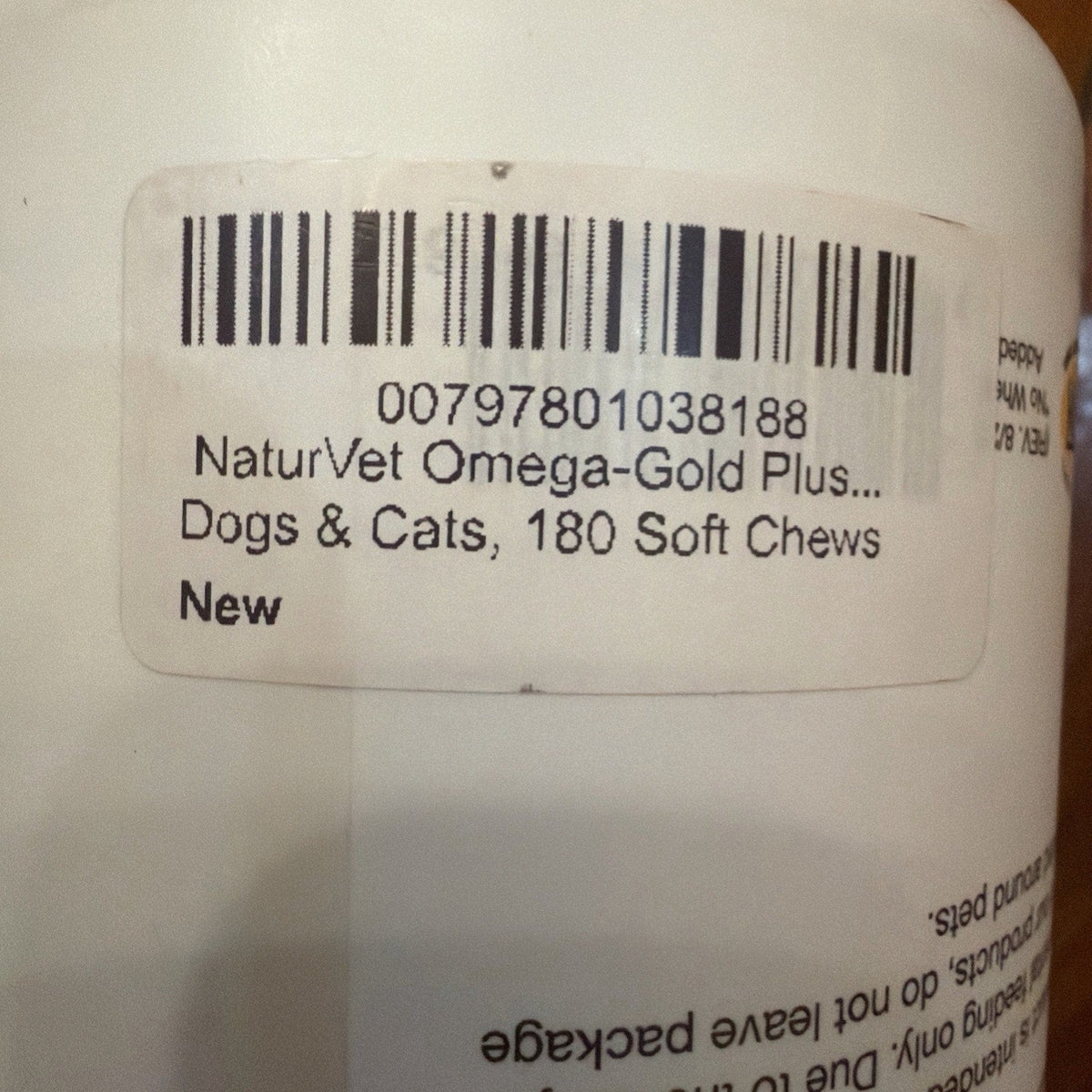 NaturVet Omega-Gold Plus Salmon Oil 180 Chews-NaturVet Omega-Gold Plus Salmon Oil 180 Chews