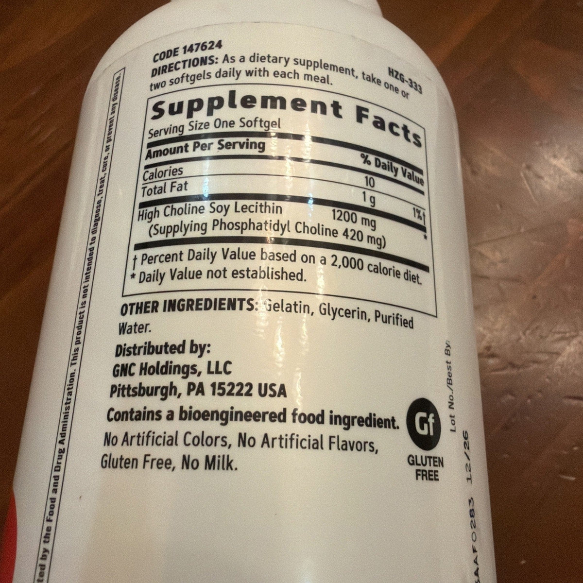 GNC Triple Lecithin 1200mg Supplement, Supports Heart, Liver & Nervous System-GNC Triple Lecithin 1200mg Supplement, Supports Heart, Liver & Nervous System