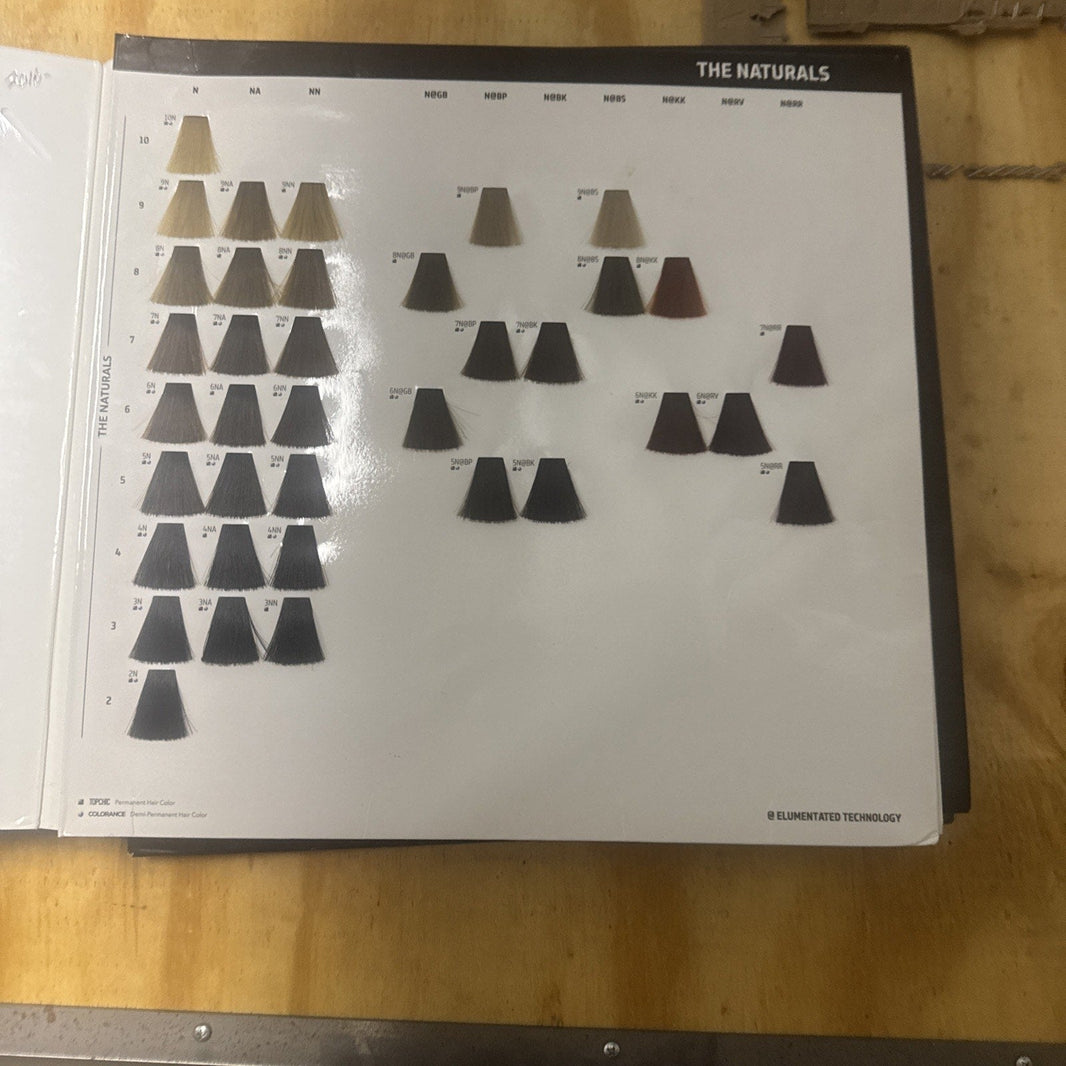 Goldwell Topchic & Colorance Hair Color Swatch Book, Salon Shade Guide-Goldwell Topchic & Colorance Hair Color Swatch Book, Salon Shade Guide