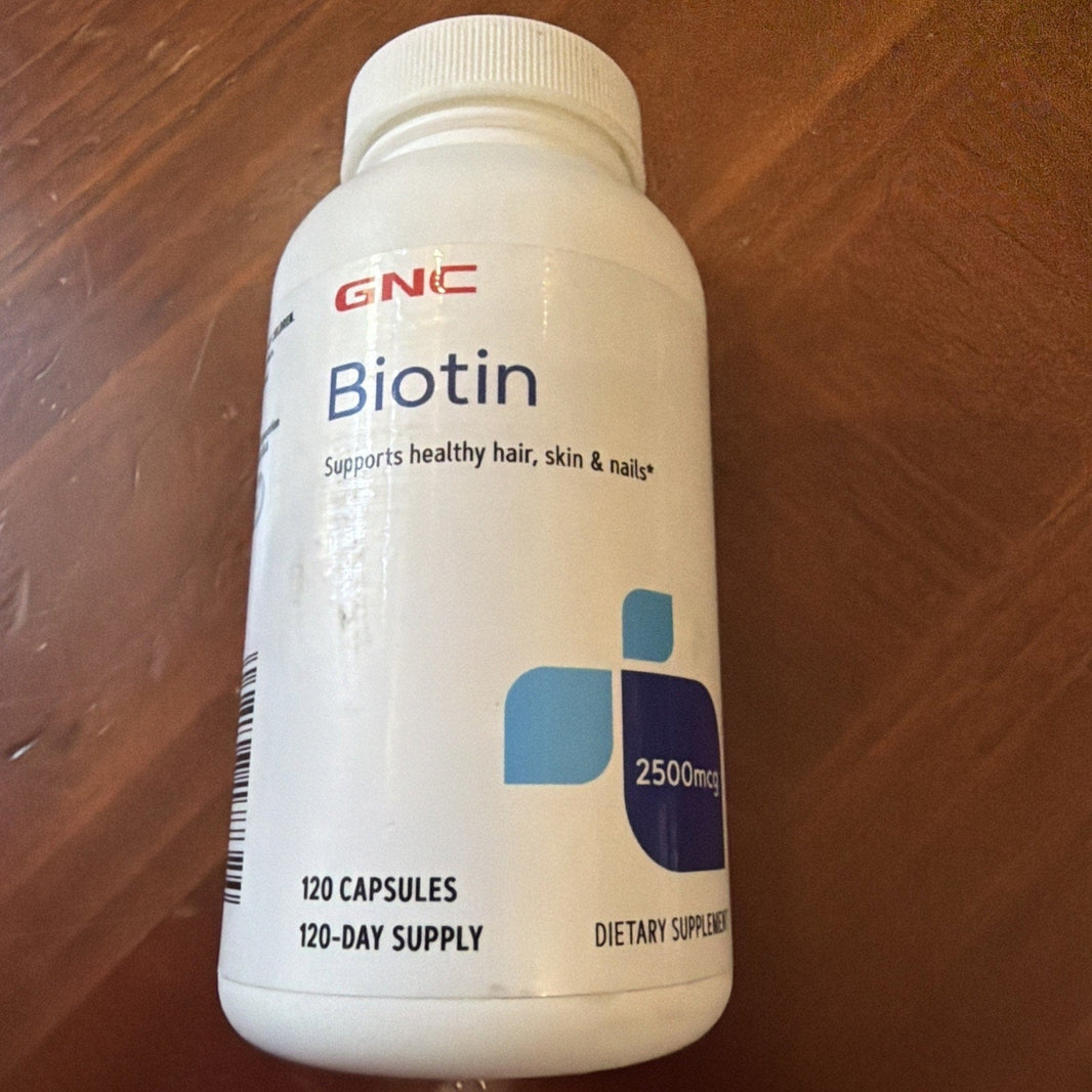 Biotin 2500mcg Supplement for Gorgeous Hair, Skin & Nails - 120 Capsules BB10/27-Biotin 2500mcg Supplement for Gorgeous Hair, Skin & Nails - 120 Capsules BB10/27