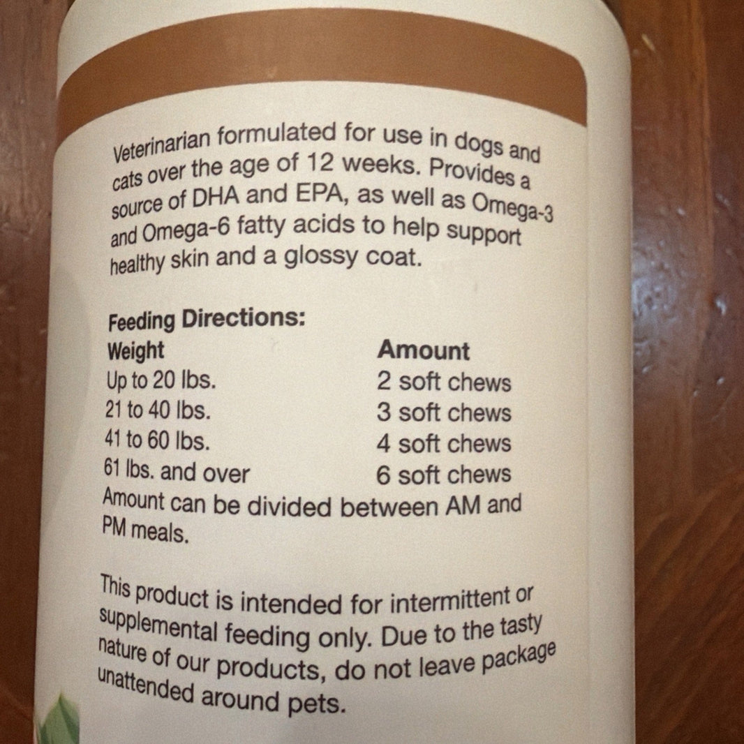 NaturVet Omega-Gold Plus Salmon Oil 180 Chews-NaturVet Omega-Gold Plus Salmon Oil 180 Chews