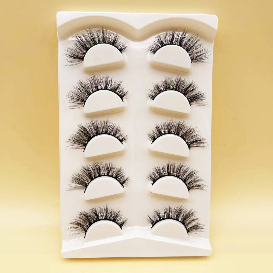 Mink Eyelashes Eye Tail Lengthening Natural Eyelashes Flat False-7624e5879a527eb4fafc1401ac5f92de