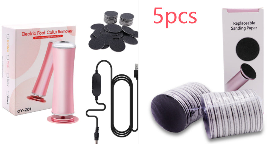 Electric Foot Callus Remover Foot Care File Heels Dead Skin Pedicure Tool Electronic Foot Grinder And Replacement Sandpaper-9511d5f6bab62e58aa2650efd0e3638d
