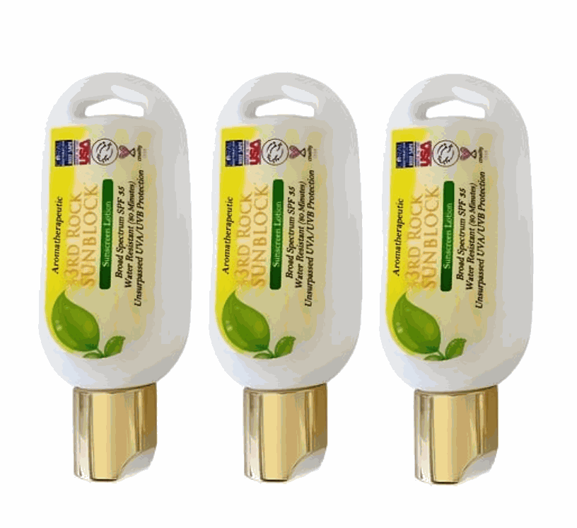 Mini Sunscreen 1.7 oz. SIZE! - 3rd Rock Sunblock® Sunscreen Lotion - Aromatherapeutic - Zinc Oxide 35 SPF-Mini Sunscreen 1.7 oz. SIZE! - 3rd Rock Sunblock® Sunscreen Lotion - Aromatherapeutic - Zinc Oxide 35 SPF