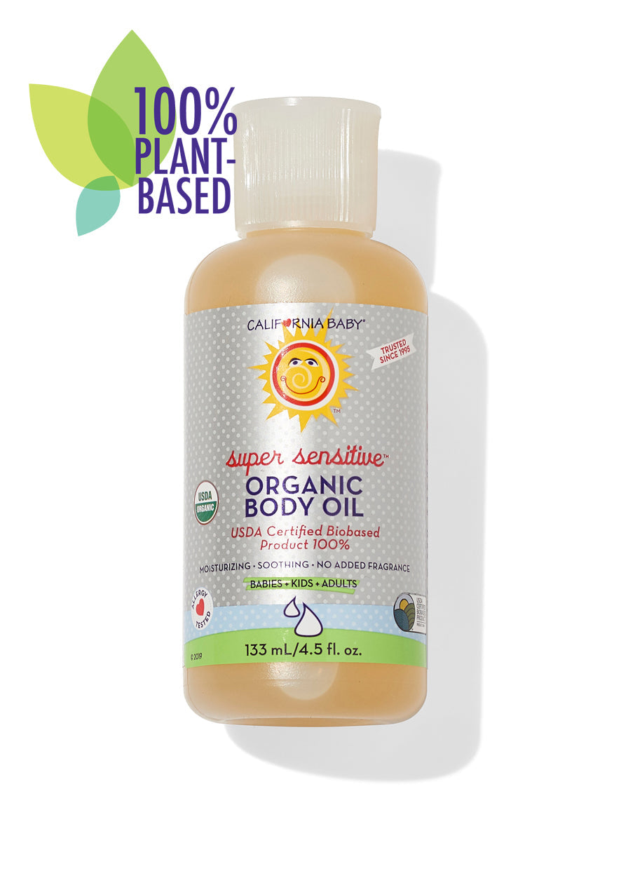 (No Fragrance) Super Sensitive™ Certified Organic Body Oil-(No Fragrance) Super Sensitive™ Certified Organic Body Oil
