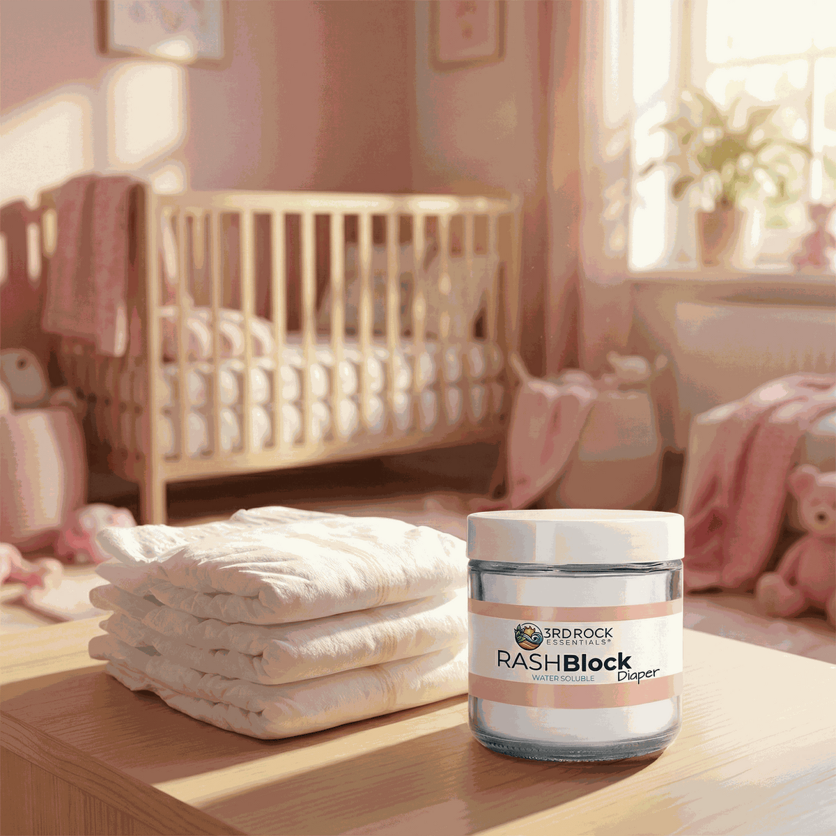 RASHBlock® Diaper 75ppm Silver Diaper Care Ointment - Water Soluble 3 oz-RASHBlock® Diaper 75ppm Silver Diaper Care Ointment - Water Soluble 3 oz