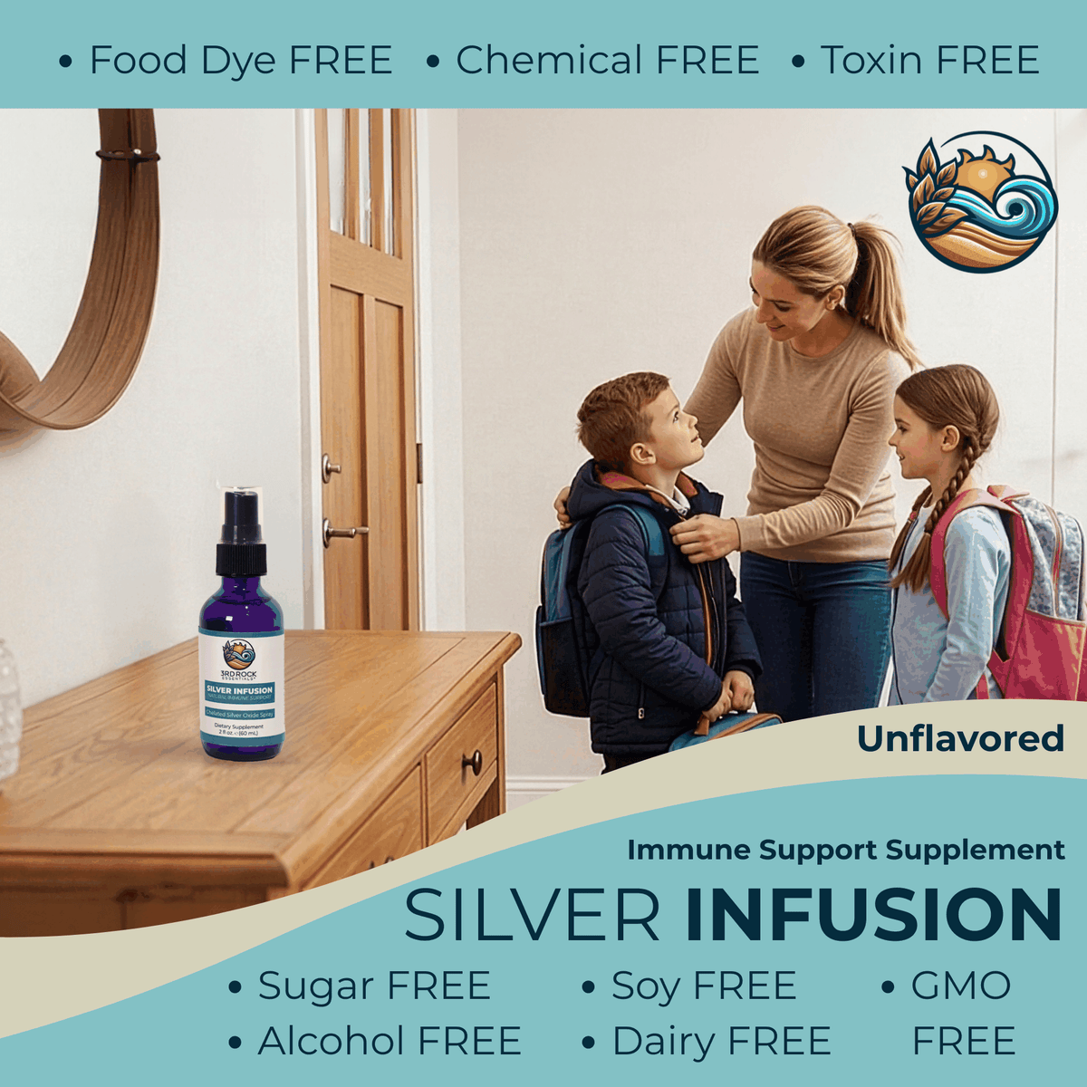 Silver Infusion 150 PPM Chelated Silver Oxide Supplement - 2 oz. Spray-Silver Infusion 150 PPM Chelated Silver Oxide Supplement - 2 oz. Spray