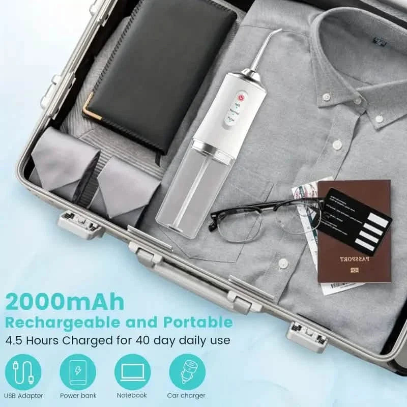 4-in-1 Cordless Water Flossers Oral Irrigator With DIY Mode 4 Jet Tips-4-in-1 Cordless Water Flossers Oral Irrigator With DIY Mode 4 Jet Tips