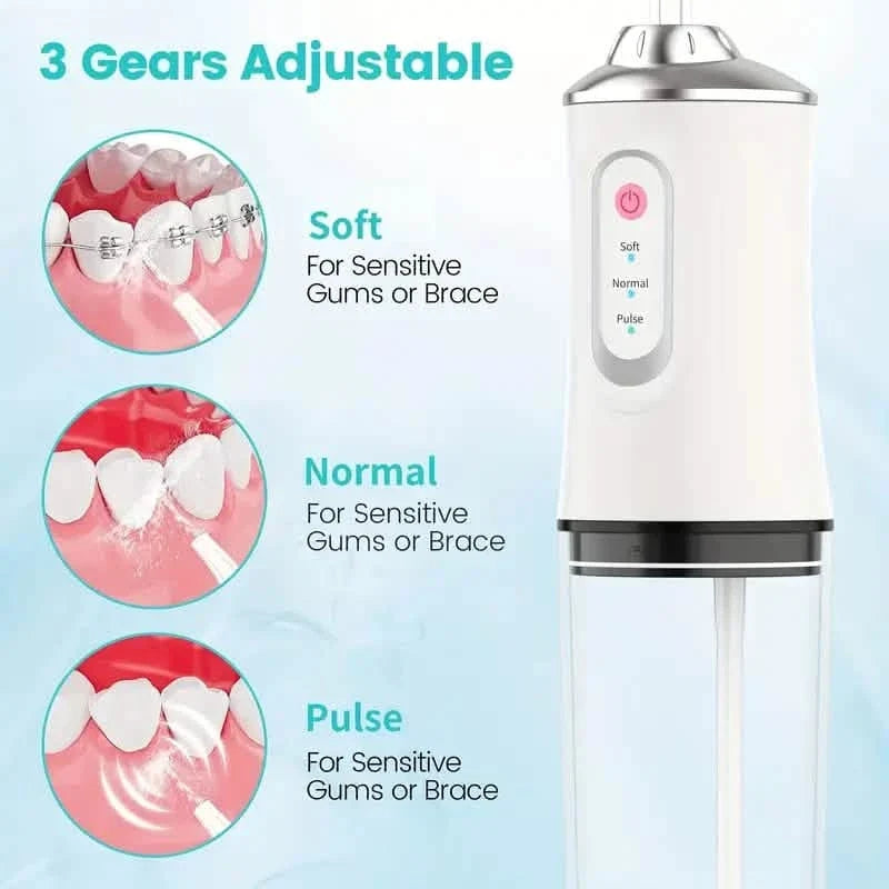 4-in-1 Cordless Water Flossers Oral Irrigator With DIY Mode 4 Jet Tips-4-in-1 Cordless Water Flossers Oral Irrigator With DIY Mode 4 Jet Tips