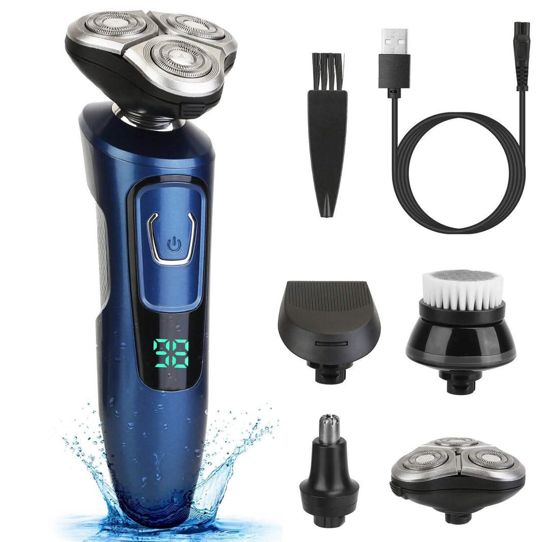 4-In-1 Electric Razor Shaver Rechargeable Cordless-4-In-1 Electric Razor Shaver Rechargeable Cordless