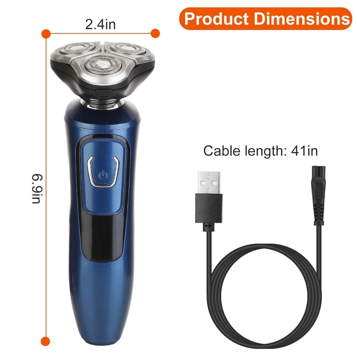 4-In-1 Electric Razor Shaver Rechargeable Cordless-4-In-1 Electric Razor Shaver Rechargeable Cordless