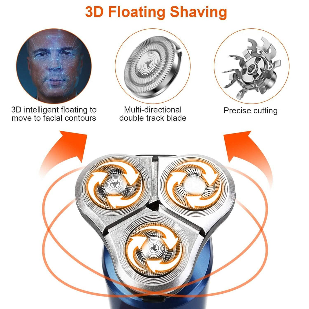 4-In-1 Electric Razor Shaver Rechargeable Cordless-4-In-1 Electric Razor Shaver Rechargeable Cordless
