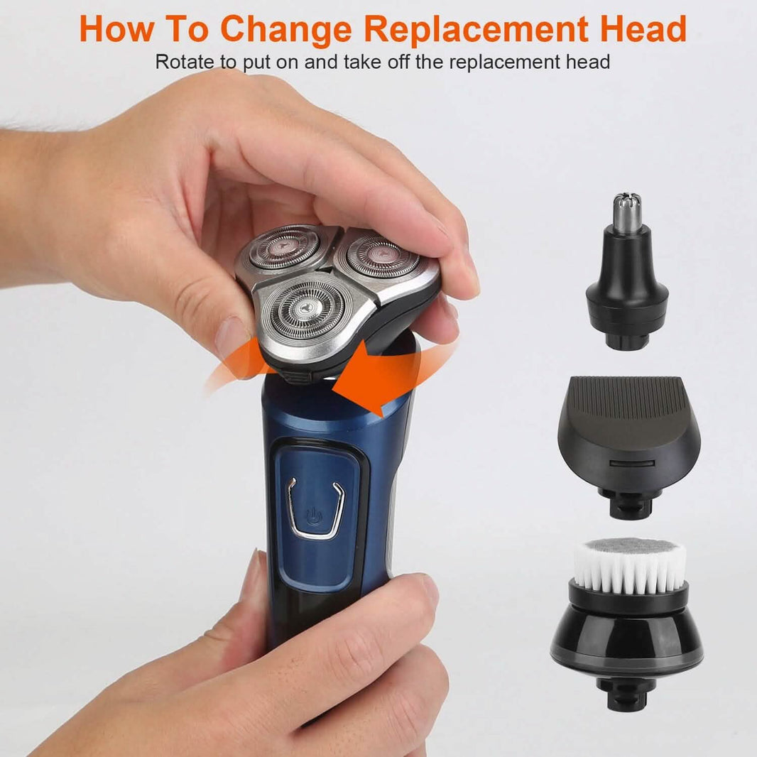 4-In-1 Electric Razor Shaver Rechargeable Cordless-4-In-1 Electric Razor Shaver Rechargeable Cordless