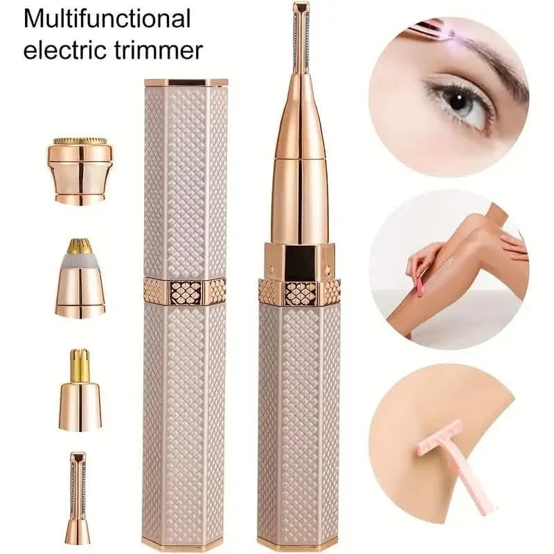 4-in-1 Facial Electric Shaver for Women-4-in-1 Facial Electric Shaver for Women