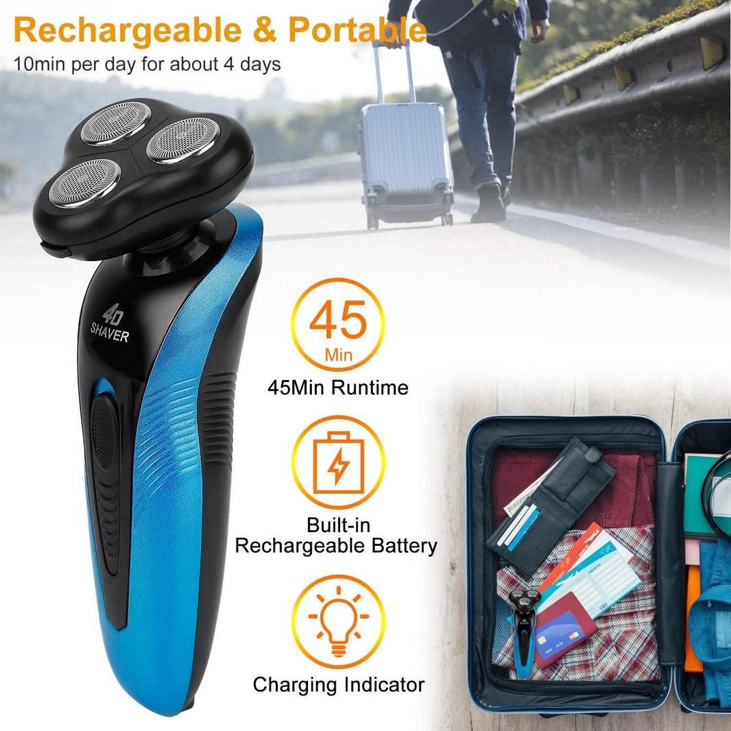 4-in-1 IPX7 Waterproof Beard Trimmer Cordless Razor for Men-4-in-1 IPX7 Waterproof Beard Trimmer Cordless Razor for Men