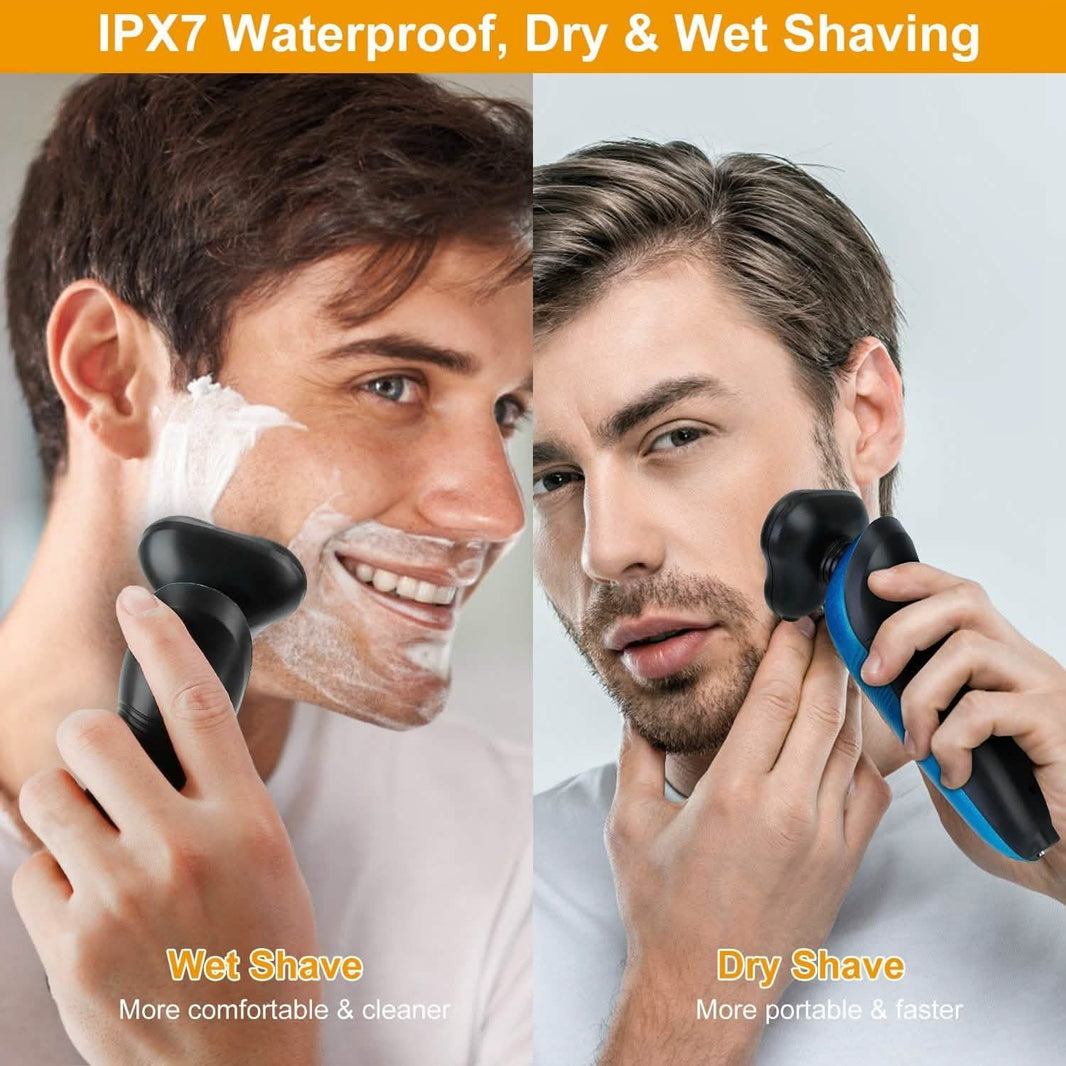 4-in-1 IPX7 Waterproof Beard Trimmer Cordless Razor for Men-4-in-1 IPX7 Waterproof Beard Trimmer Cordless Razor for Men