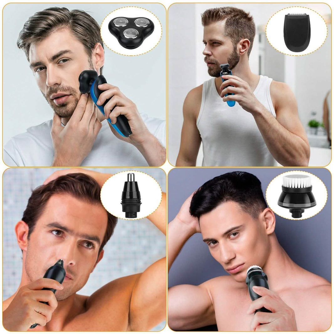 4-in-1 IPX7 Waterproof Beard Trimmer Cordless Razor for Men-4-in-1 IPX7 Waterproof Beard Trimmer Cordless Razor for Men