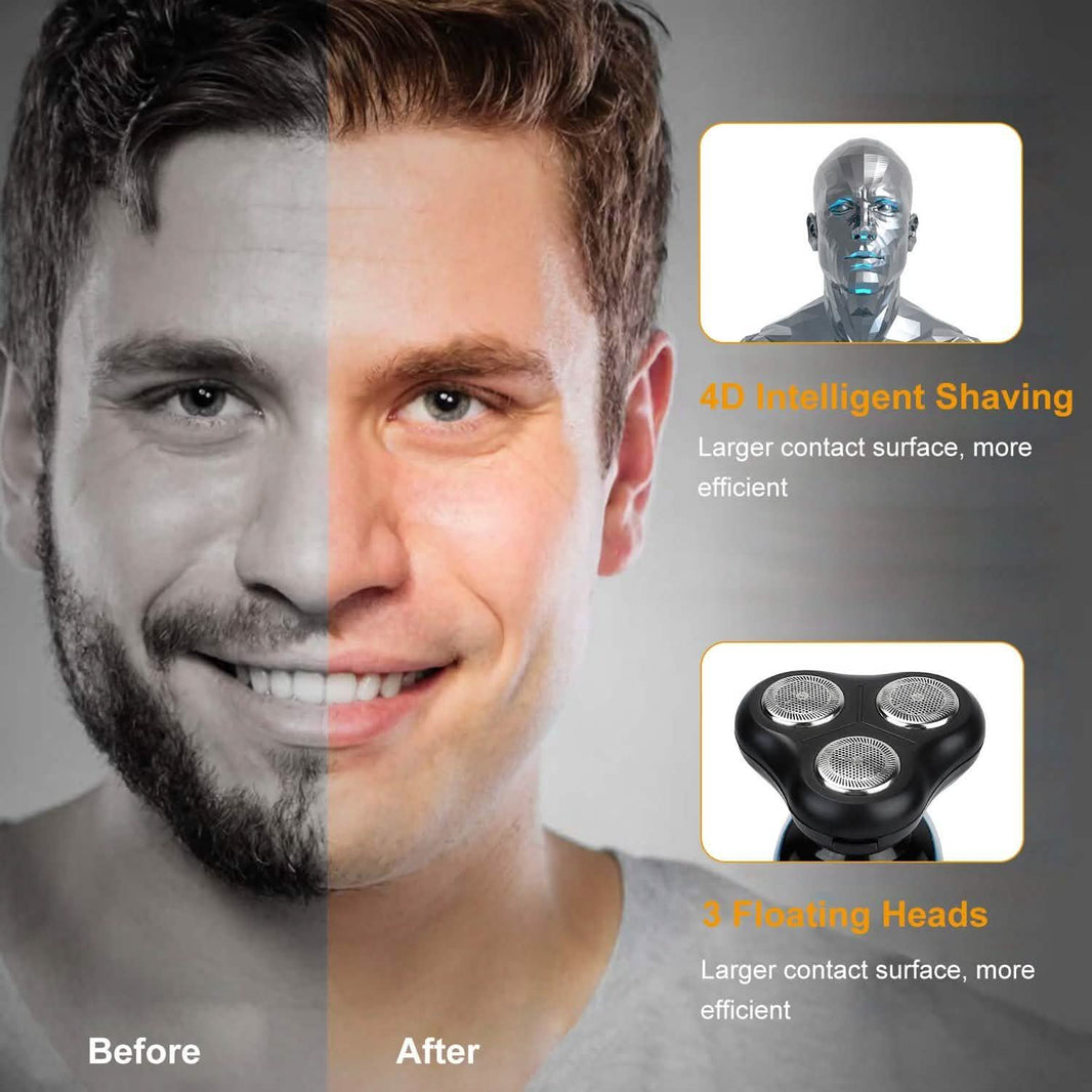 4-in-1 IPX7 Waterproof Beard Trimmer Cordless Razor for Men-4-in-1 IPX7 Waterproof Beard Trimmer Cordless Razor for Men