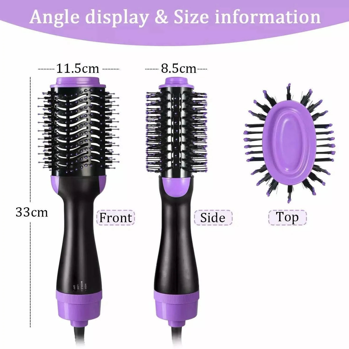 4-in-1 Negative Ion Hot Hair Dryer Brush, ASOGO One Step Hair Dryer & Volumizer-4-in-1 Negative Ion Hot Hair Dryer Brush, ASOGO One Step Hair Dryer & Volumizer