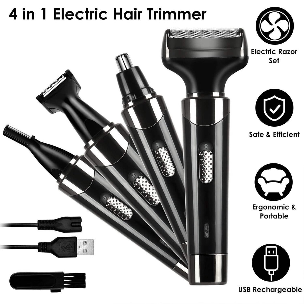 4-in-1 Rechargeable Hair Trimmer-4-in-1 Rechargeable Hair Trimmer