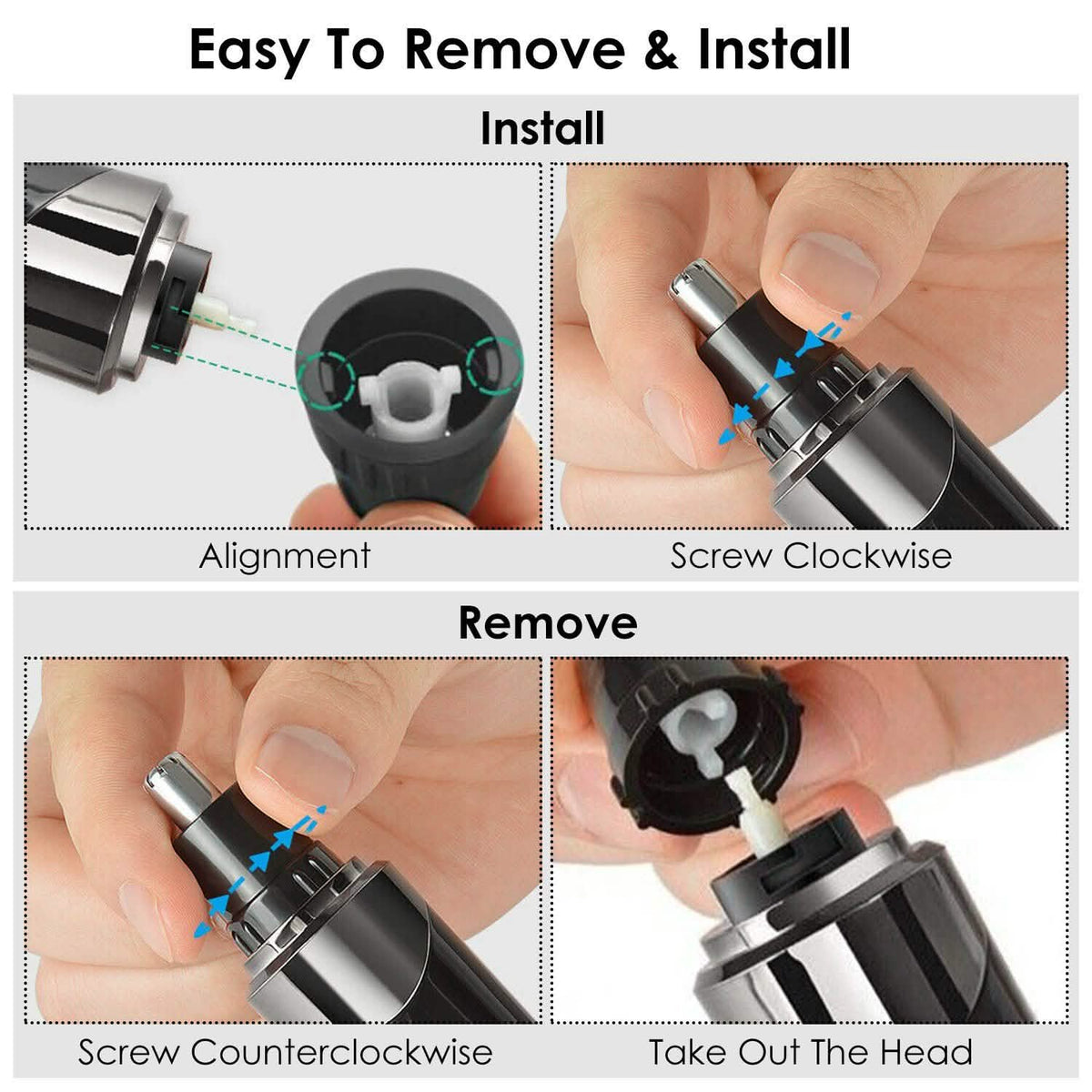 4-in-1 Rechargeable Hair Trimmer-4-in-1 Rechargeable Hair Trimmer