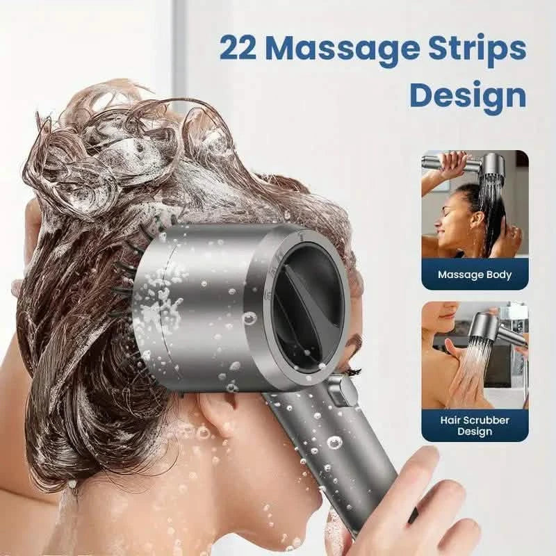 4-in-1 Removable Shower Head With 5 Filters and 3 Settings-4-in-1 Removable Shower Head With 5 Filters and 3 Settings