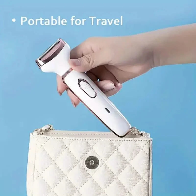 4-in-1 Silky-Smooth Electric Shaver for Women - Wet/Dry, USB Rechargeable & Portable for Full Body Use-4-in-1 Silky-Smooth Electric Shaver for Women - Wet/Dry, USB Rechargeable & Portable for Full Body Use