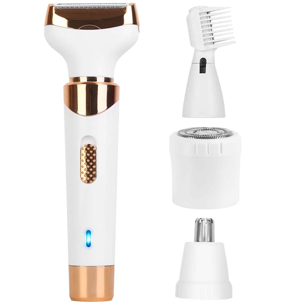 4-in-1 Women Electric Hair Shaver USB Rechargeable-4-in-1 Women Electric Hair Shaver USB Rechargeable