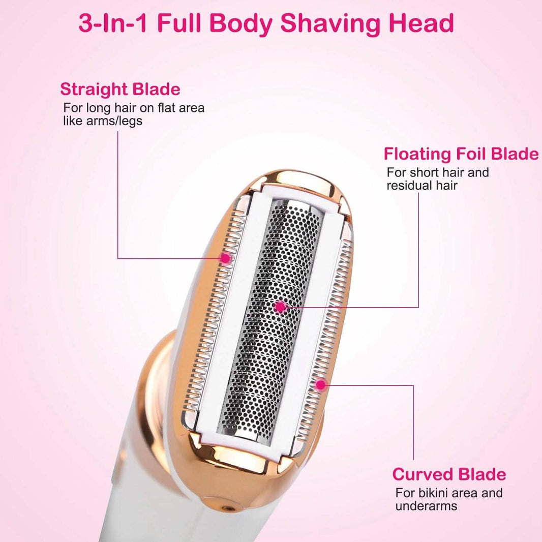4-in-1 Women Electric Hair Shaver USB Rechargeable-4-in-1 Women Electric Hair Shaver USB Rechargeable