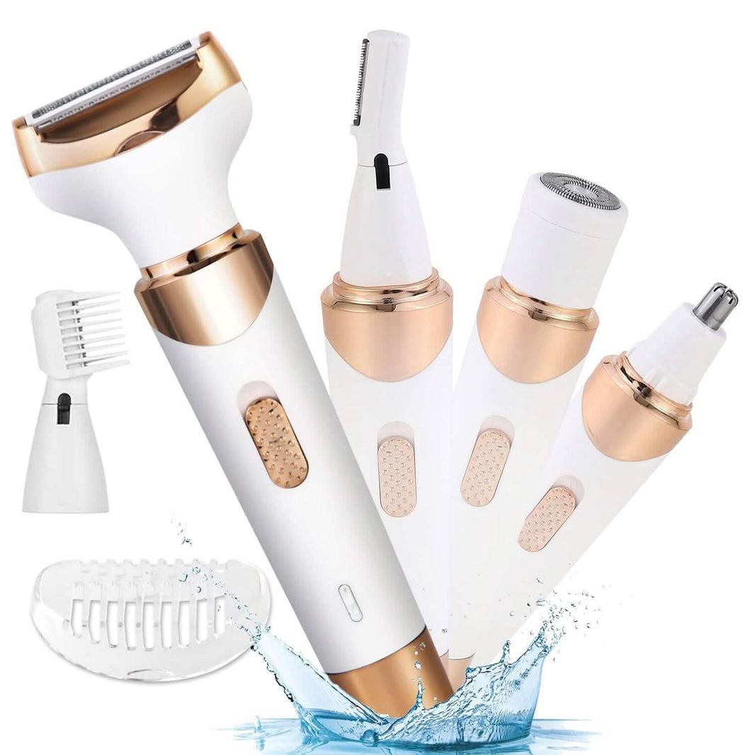 4-in-1 Women Electric Hair Shaver USB Rechargeable-4-in-1 Women Electric Hair Shaver USB Rechargeable