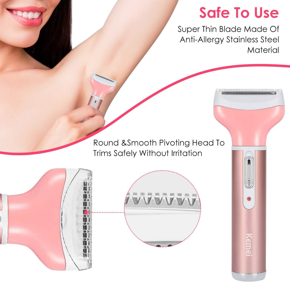4-in-1 Women Electric Shaver-4-in-1 Women Electric Shaver